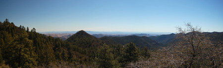 Gila WIlderness looking east from on top of highest point