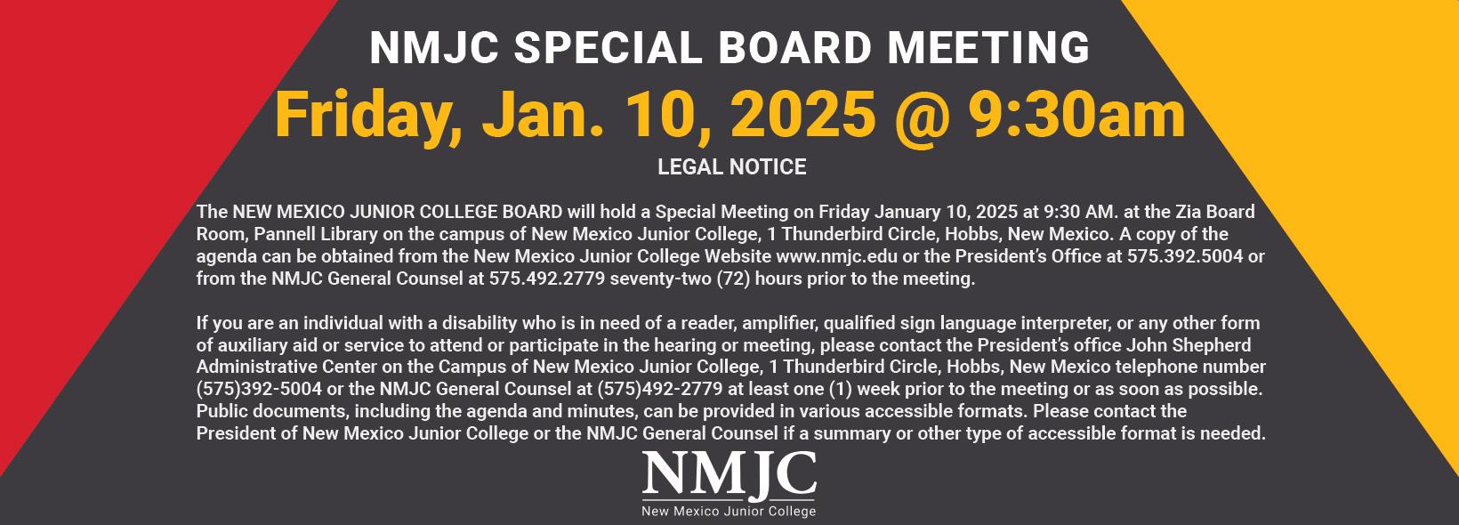 NMJC Board Meeting