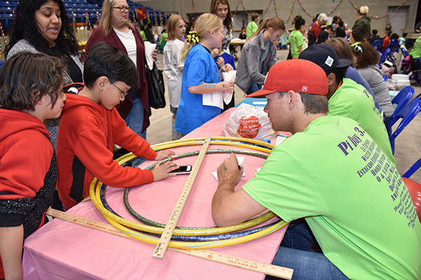 Pi day Hula hoops